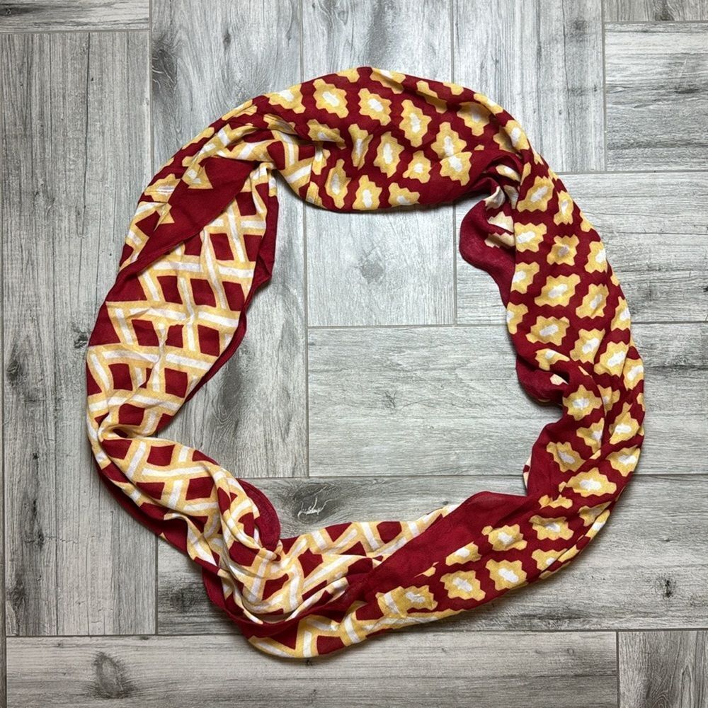 Elegant FSU Red and Gold Infinity Scarf